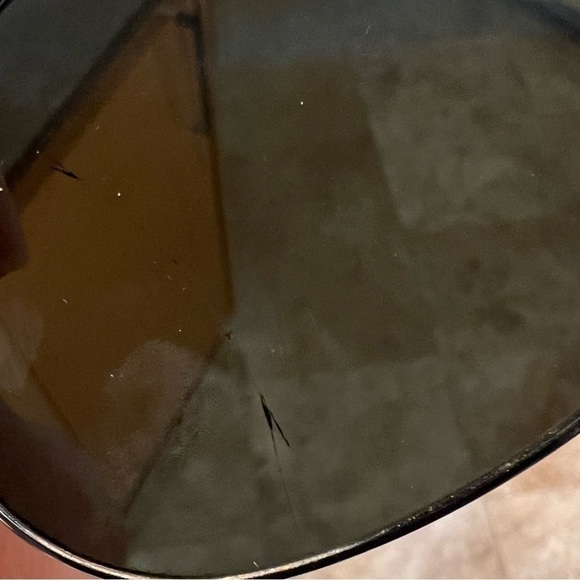 Rayban Large black aviator sunglasses polarized *damage*